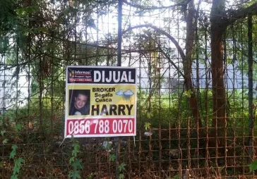 KAVLING BAGUS INTERKON JALAN 4MBL UK 600M2 BY HARRY