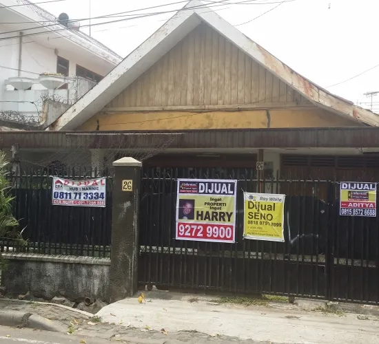RUMAH TUA HITUNG TANAH KEMBANG RAYA KWITANG JAKPUS UK 345M2