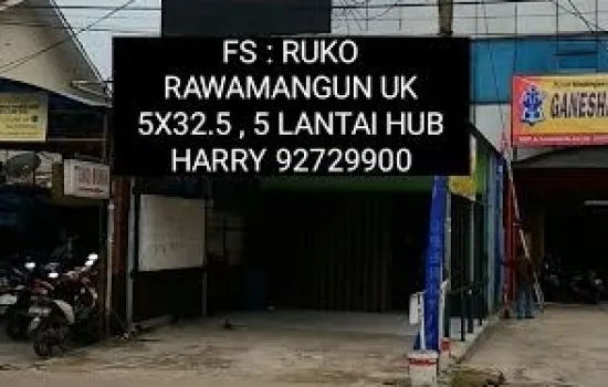RUKO BAGUS RAWAMANGUN UK 5X32.5 m2 by HARRY