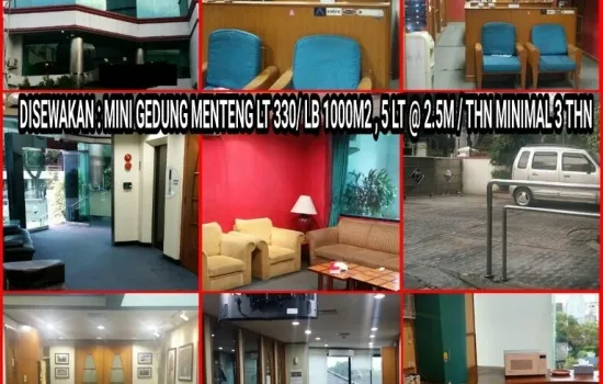 MINI GEDUNG MENTENG 5 LANTAI , LIFT , BASEMENT