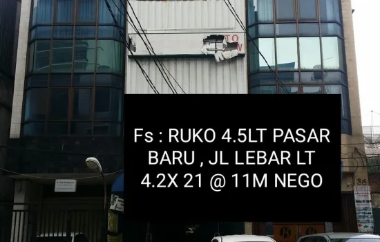 PASAR BARU LT 4.2X21 , 4.5LT , CCK BIKIN KOST