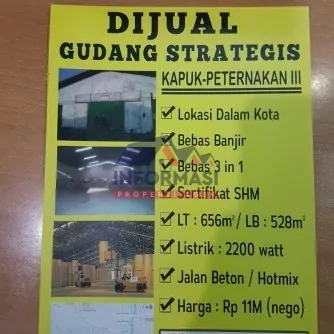 Gudang 656m2 di KAPUK Jakarta utara