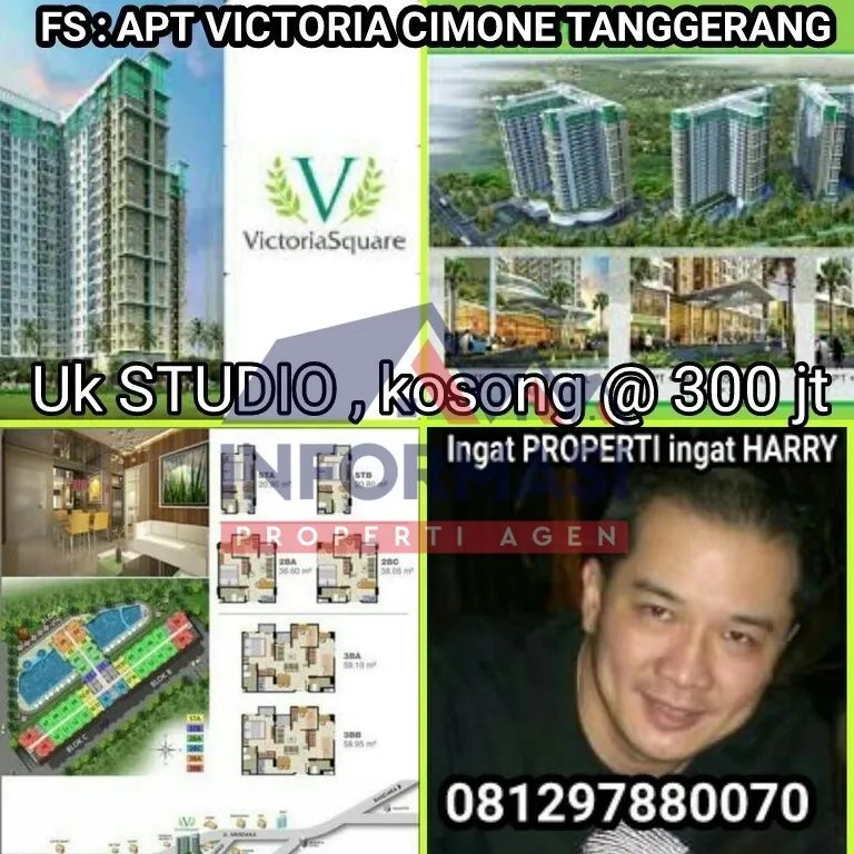 Apt victoria square cimone tanggerang uk studio