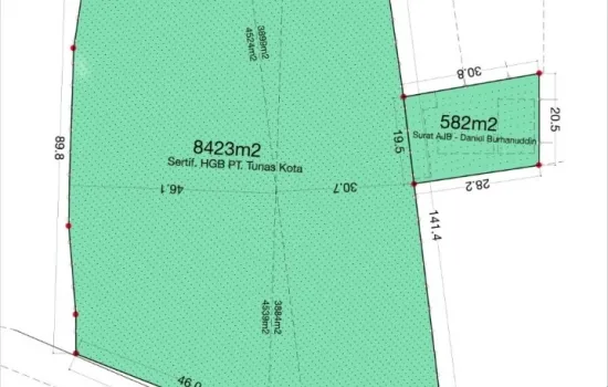 Tanah kosong Ciater Raya Tangerang Selatan