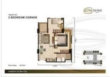 Apartment 2 kamar baru , lokasi sangat strategis