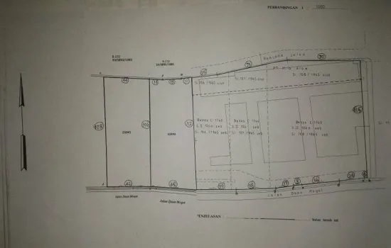 DAANMOGOT RAYA luas tanah 29ha , cck perumahan dll