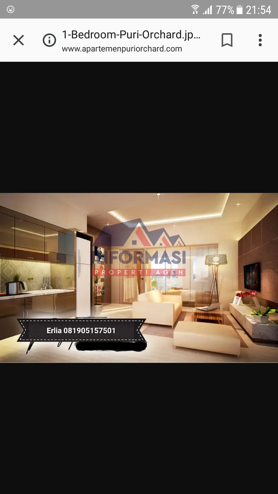 Apartemen baru type studio siap huni
