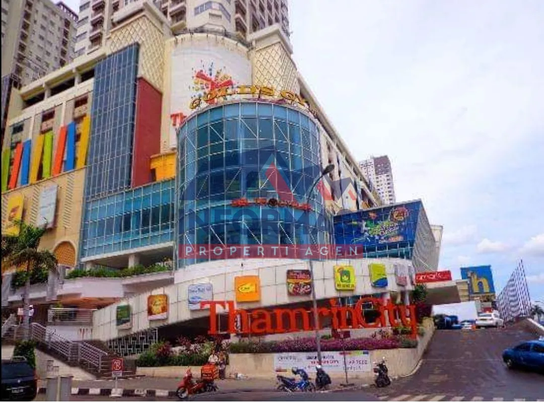 Kios cantik Thamrin City Mall,lantai dasar,6,12m2,SHM