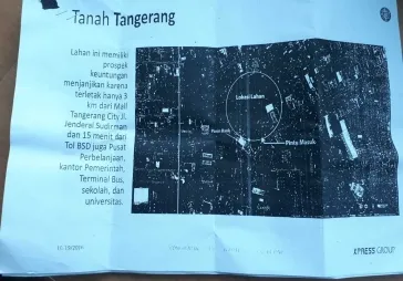 Kavling jalan raya TANGERANG