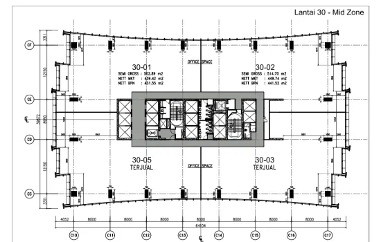 PROJECT : Office space TCC Batavia,KH Mas Mansyur,Jakpus