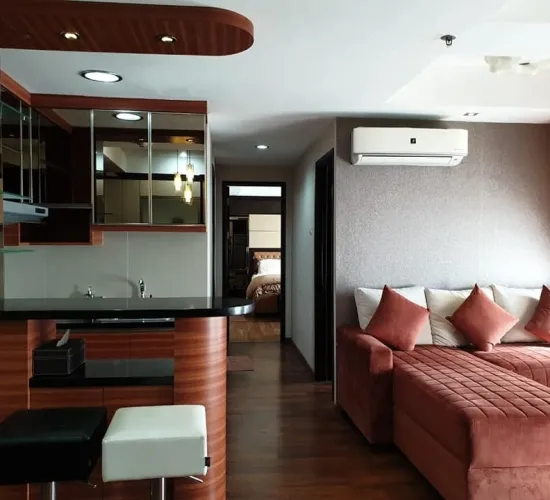 BELMONT residence , 2 unit jadi 1 , full furnished . lb 98m2