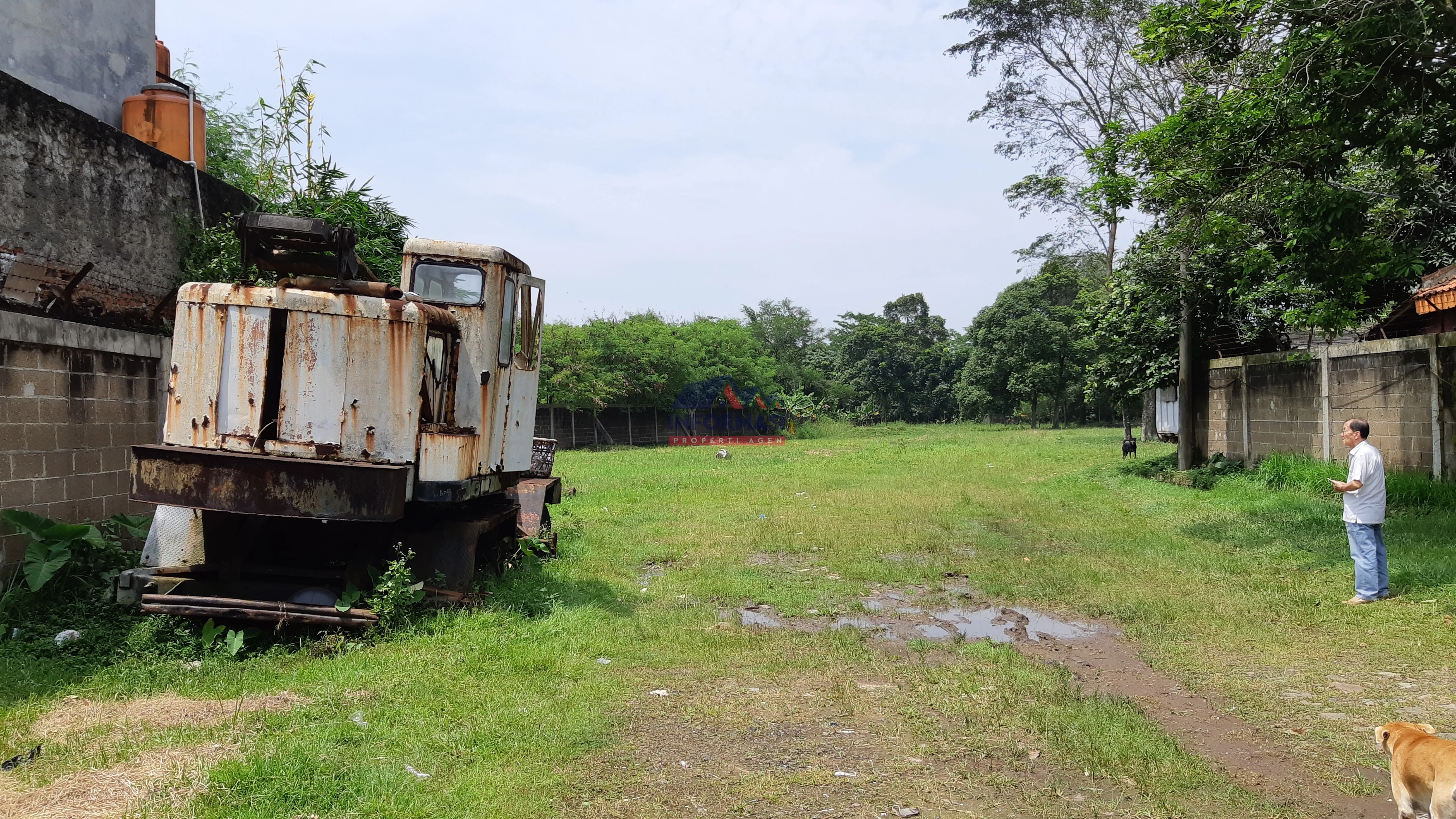 Tanah Cikupa.1.2ha.Lokasi pinggir jalan raya.Jarak ke pintu