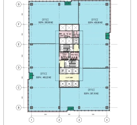 Mangkuluhur City, Office Tower 1