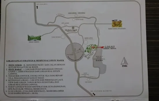 kavling lokasi cibodas , kec pacet , kabupaten cianjur