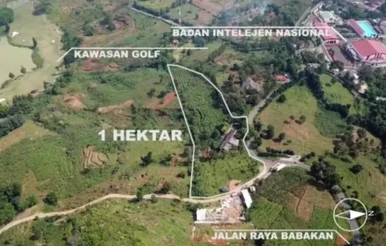 Tanah asri 1ha Babakan Madang,Sentul Bogor