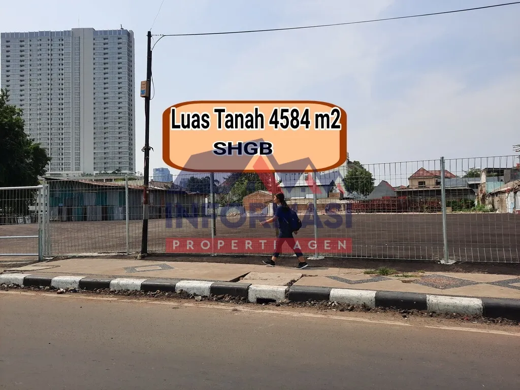 Tanah Komersil 4584 m2 @JakPus. Lokasi strategis