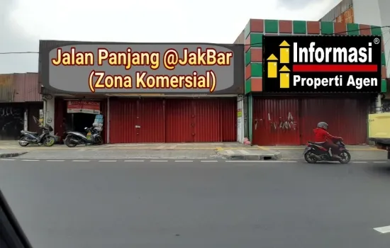 Rumah + 3 Kios di depan di daerah strategis Jl. Panjang