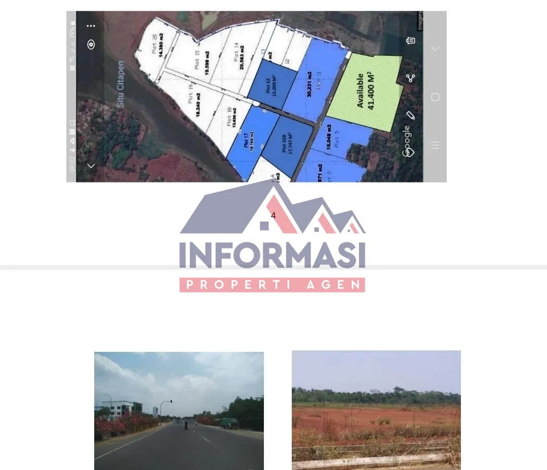 Tanah 1,5 Ha dan harga 1 juta / m2 di subang, jawa barat