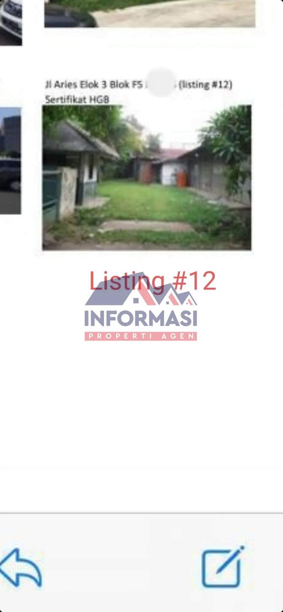 Tanah @Perumahan Taman Aries Blok F5B