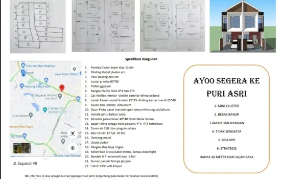 Rumah baru, Cluster Puri Asih, Cilangkap, Jakarta Timur