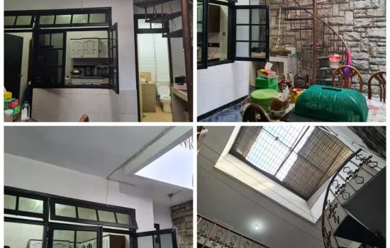 Rumah  11/4 lantai KT  3+3 km  3+1  cocok ut usaha