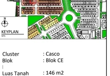 Kav bagus strategis hadap utara dekat taman
