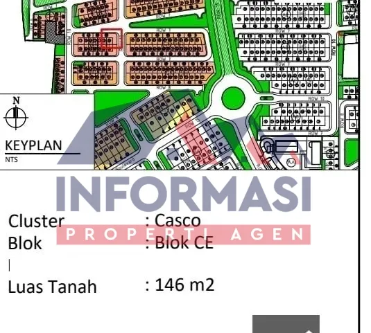 Kav bagus strategis hadap utara dekat taman