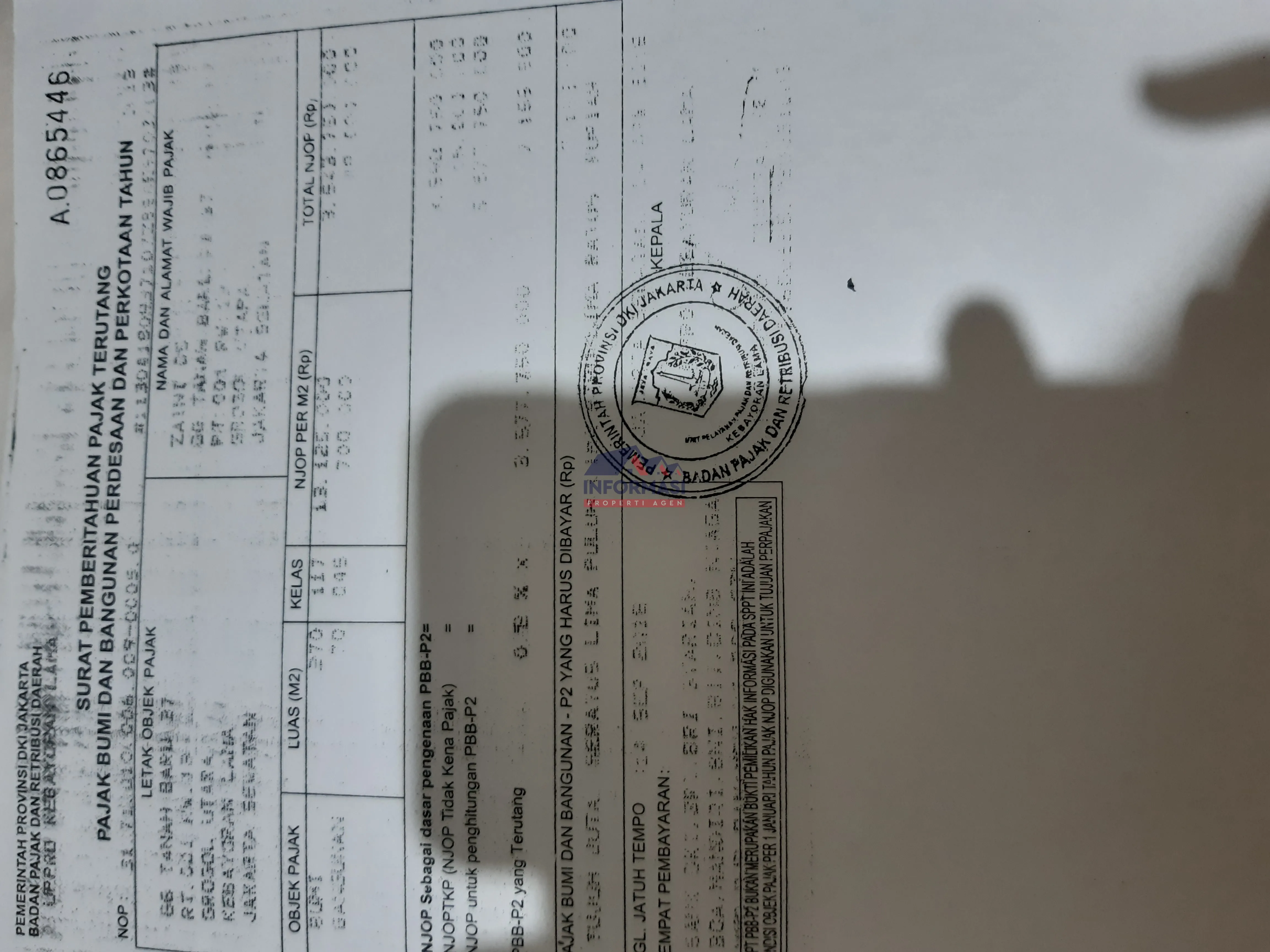Kavling LT  470 m2  masuk cluster permata hijau