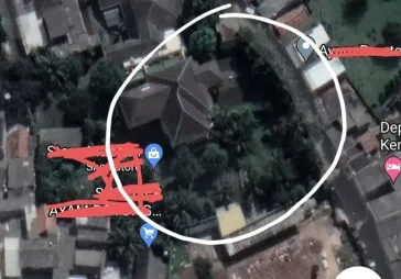 Rmh 2lt seluas 3183m dkt Apart TA dijual hitung tnh