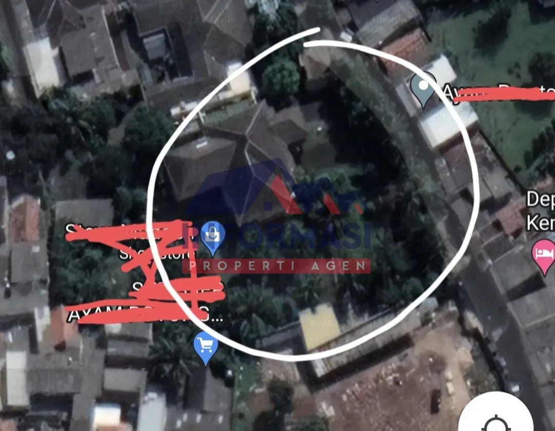 Rmh 2lt seluas 3183m dkt Apart TA dijual hitung tnh