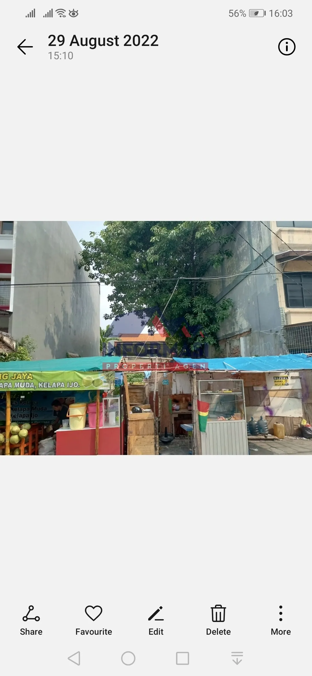 kav Kebon jeruk XV kota lt 642m2 bentuk L