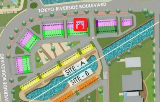 Ruko Boulevard PIK2 La Riviera, 3 lantai, 4,5 x 15,strategis