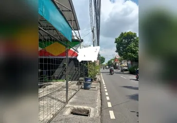 Dijual tanah bangunan bengkel lt 286 m2 kemanggisan raya