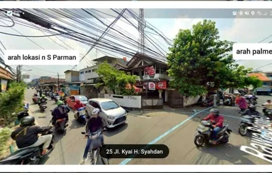 Tanah Besar +  Bangunan untuk komersil  strategis, LT 1805
