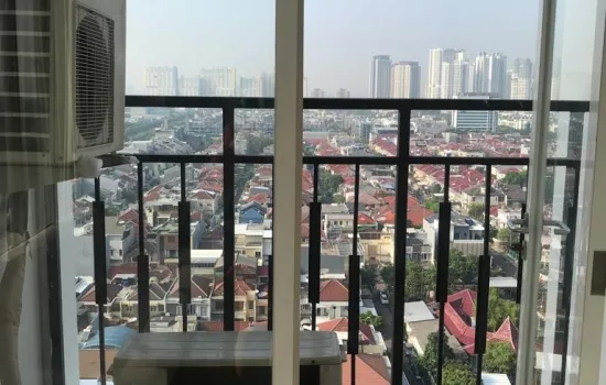 apt sunter icon ukuran 2 BR lantai 17 corner