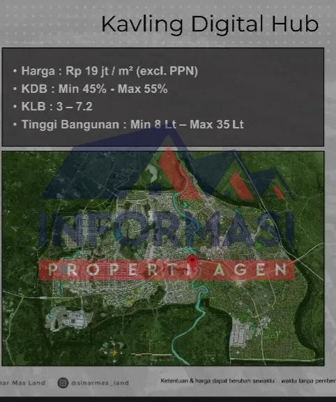 Kavling commercial Digital Hub Bsd city  Tangerang