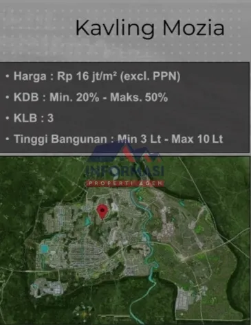 Kavling commercial mozia Bsd city  Tangerang