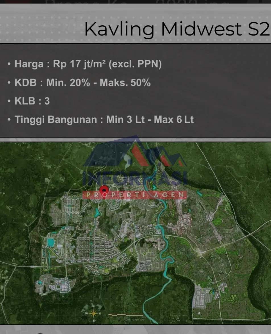 Kavling commercial midwest S2 Bsd city  Tangerang