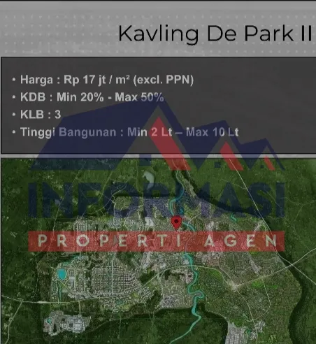 Kavling commercial De Park II  Bsd city  Tangerang