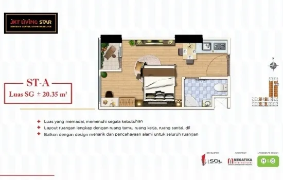 Apartemen JKT LIVING STAR