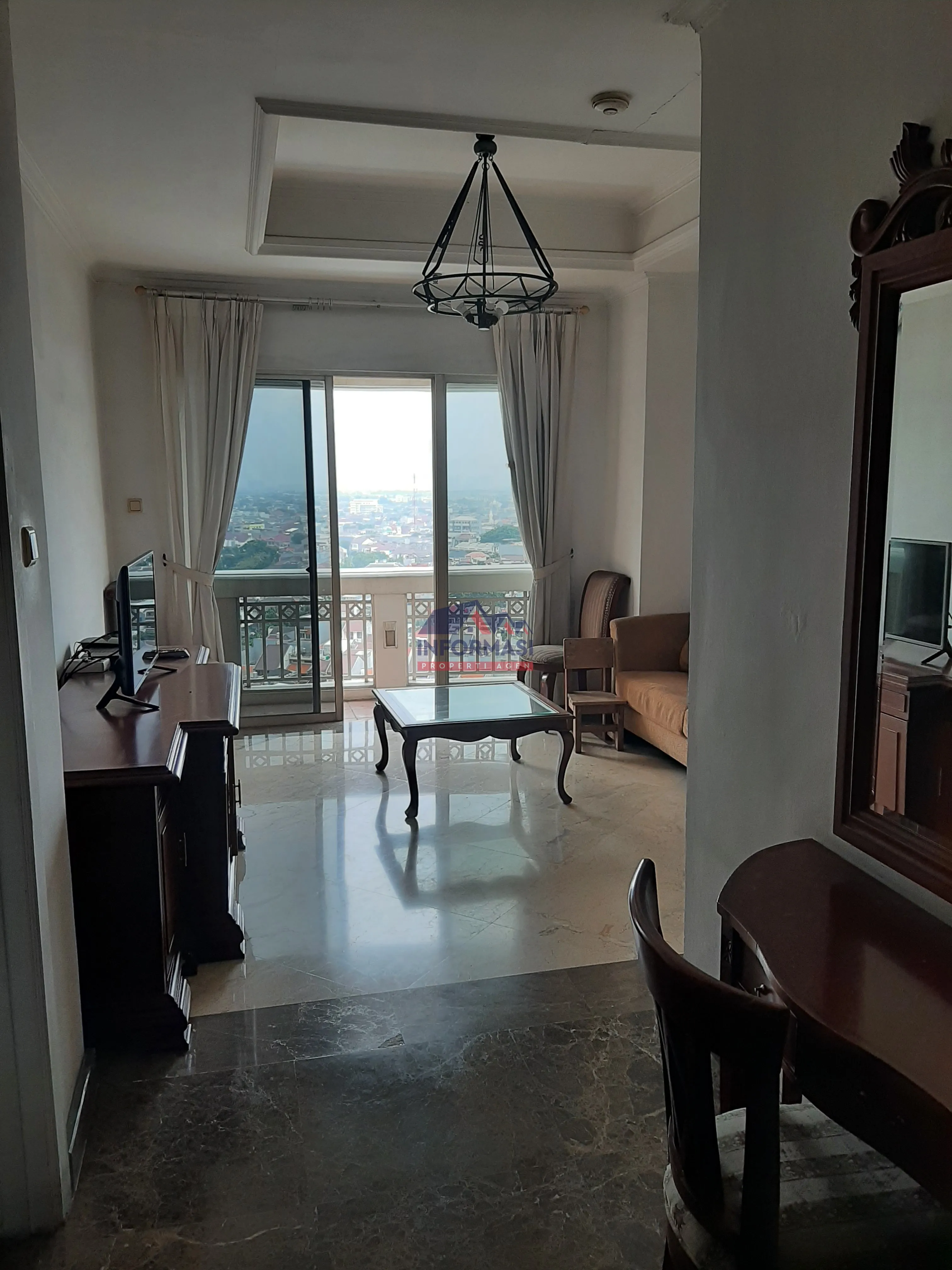 Apartemen Kedoya Elok N lt 12 semi furnished view city