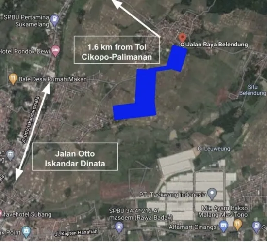 Dijual Tanah Lokasi di tengah kota Subang