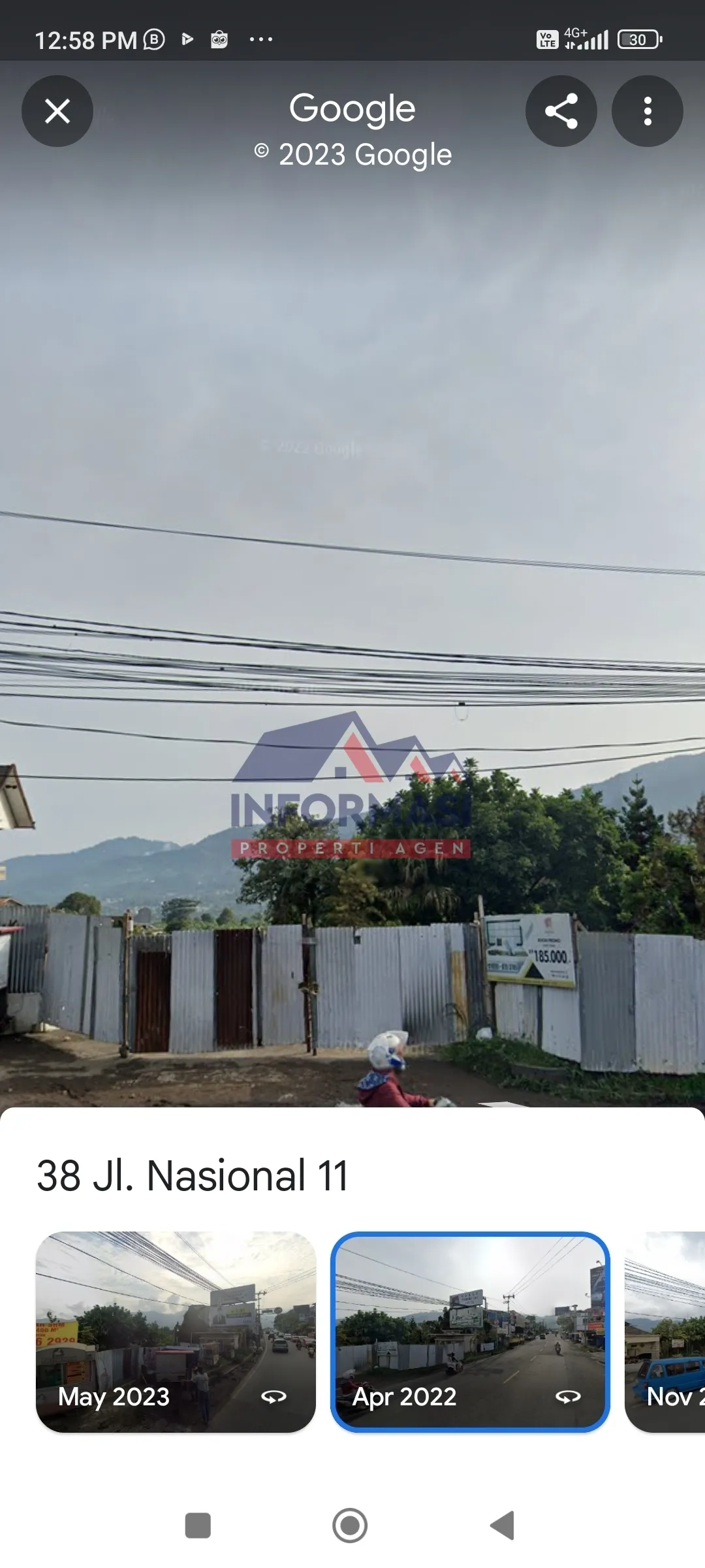 Dijual Tanah di jl raya puncak peruntukan komersil