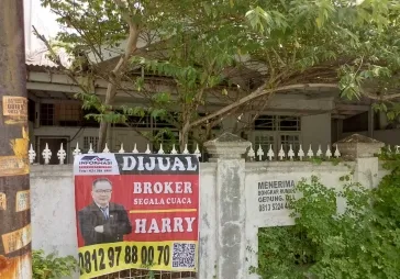 rumah tua hitung tanah perumahan taman dutamas