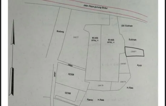 Tanah padat /kavling  pinggir jalan raya Gunung Sindur Bogor