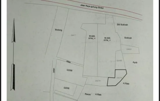 Tanah padat /kavling  pinggir jalan raya Gunung Sindur Bogor