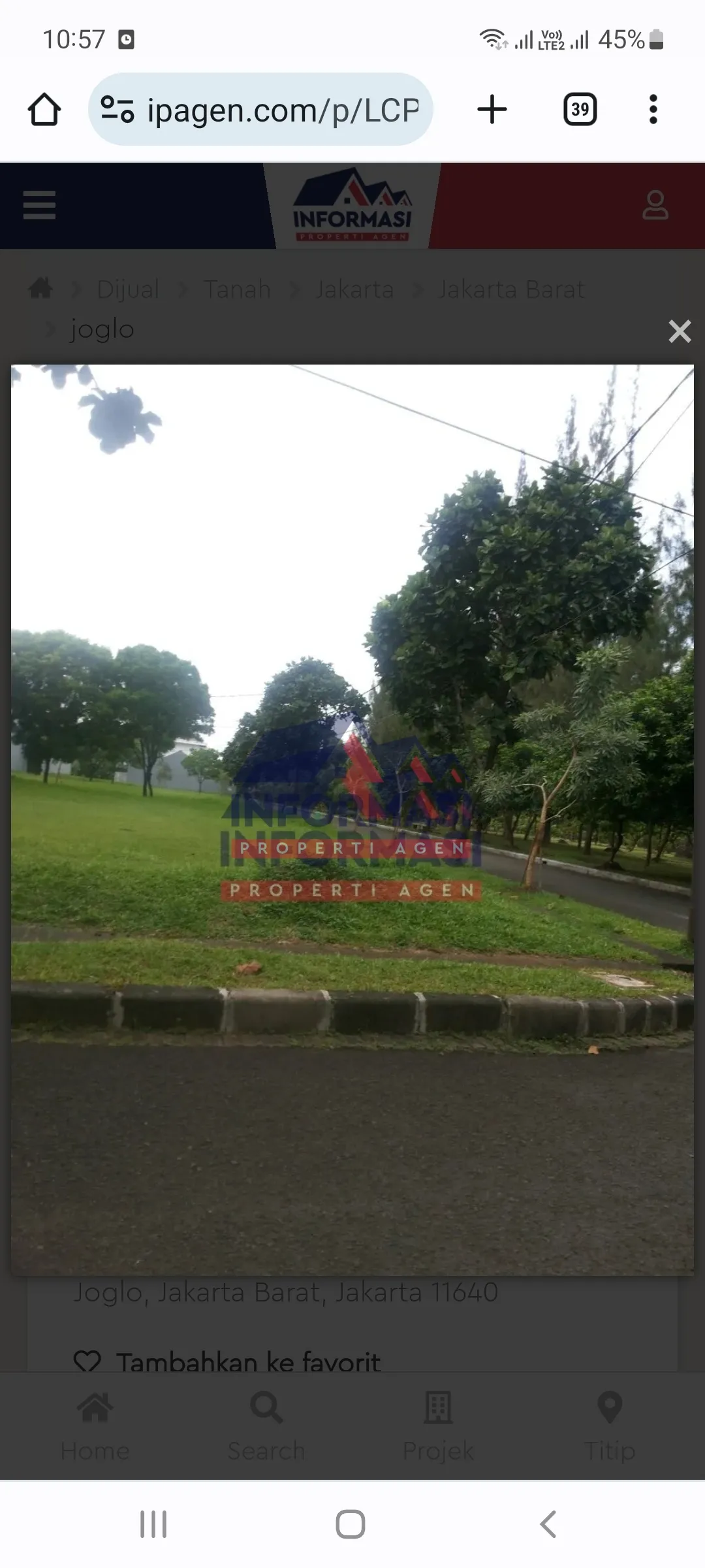 Kavling bagus , lokasi strategis jarang ada