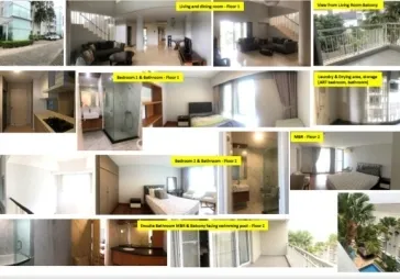 Apartemen Puri Park residence, 3 br maisonette, 148.82m2