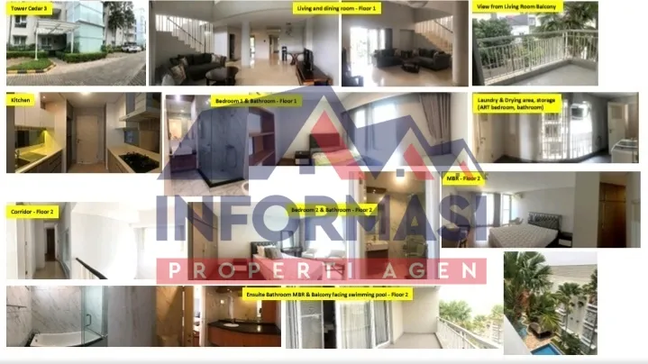 Apartemen Puri Park residence, 3 br maisonette, 148.82m2