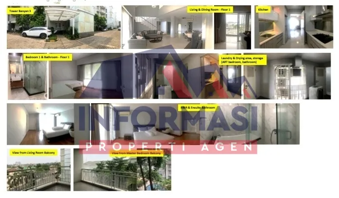 Apartmen Puri Park Residence, 3BR Maisonette, 148 82m2